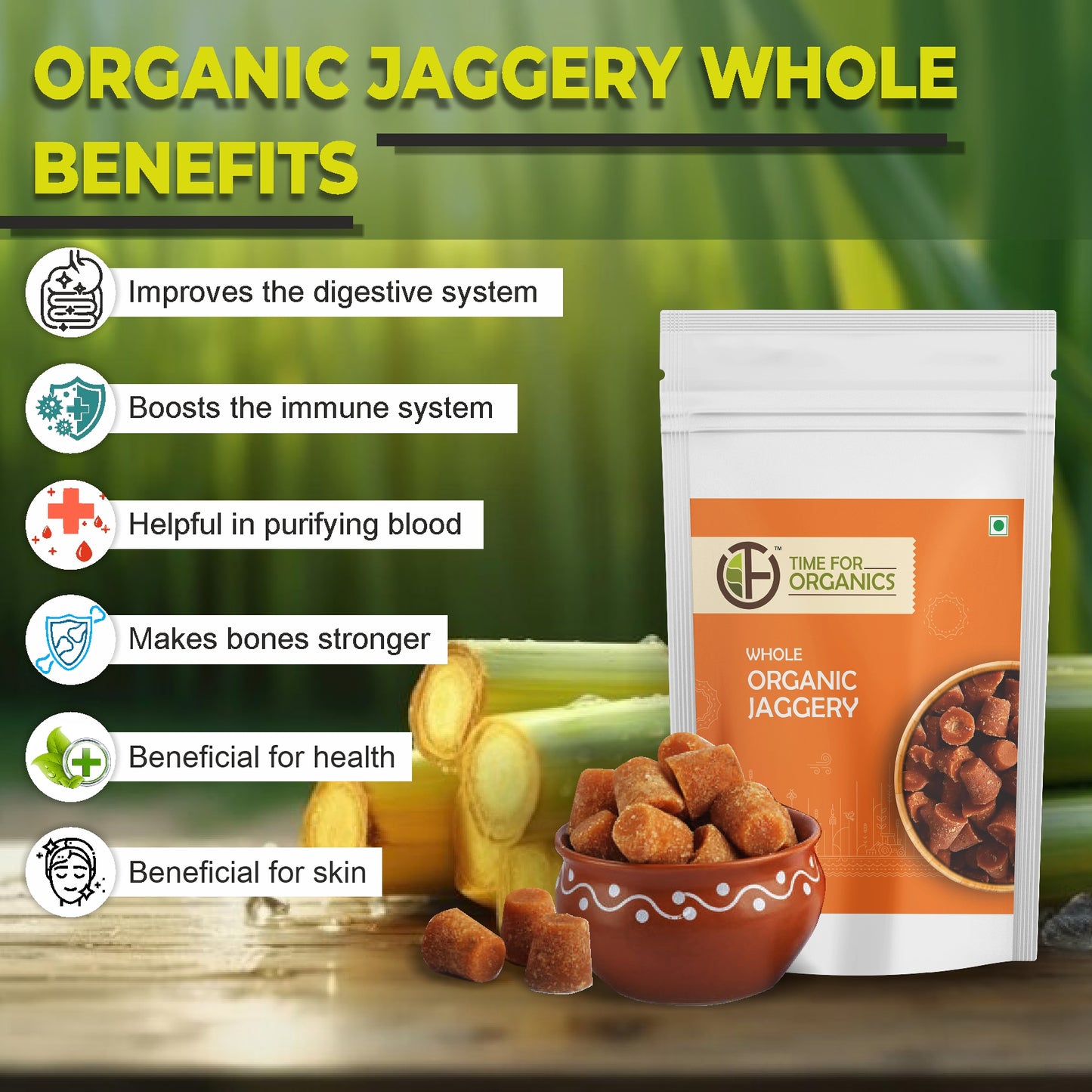 Whole Organic Jaggery
