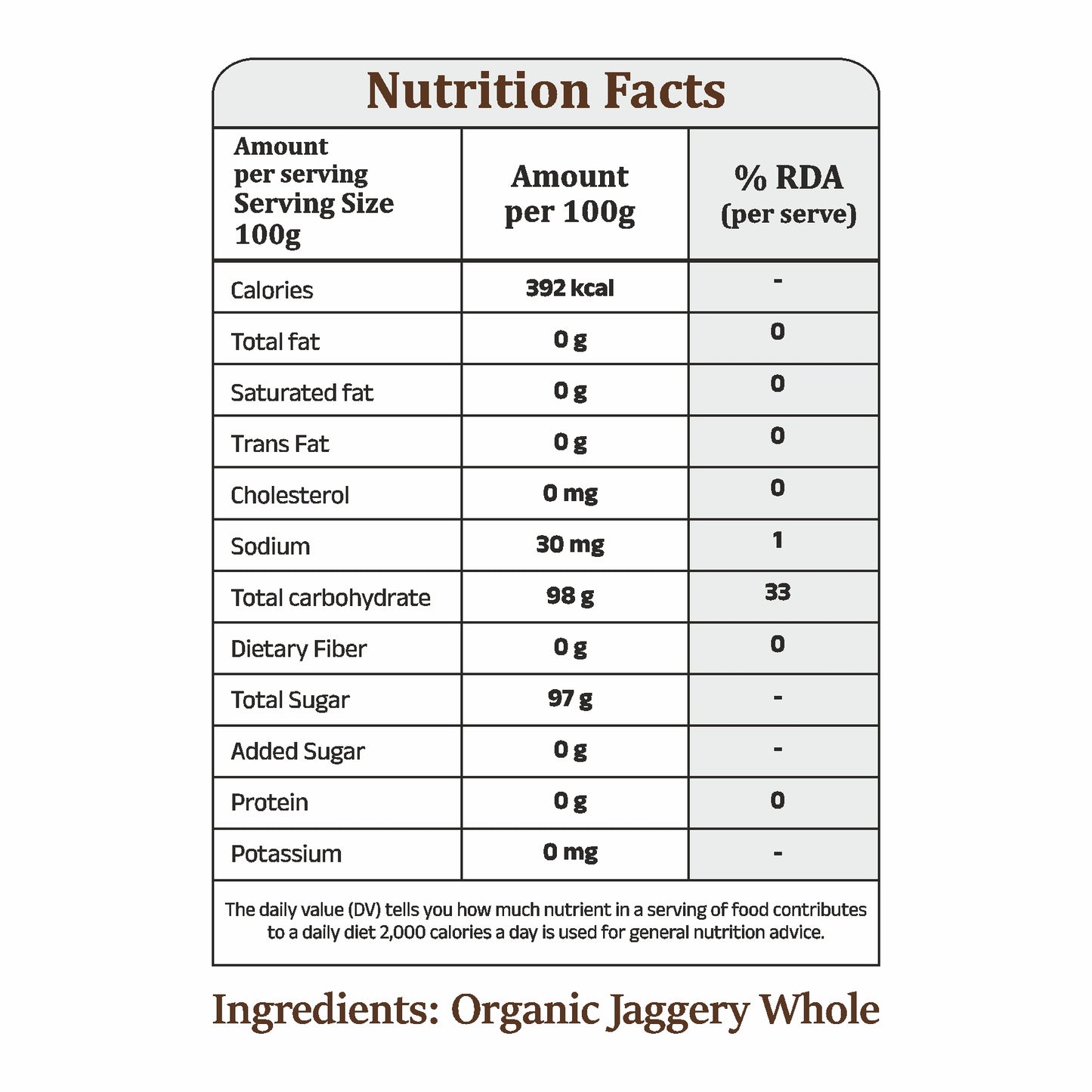 Whole Organic Jaggery