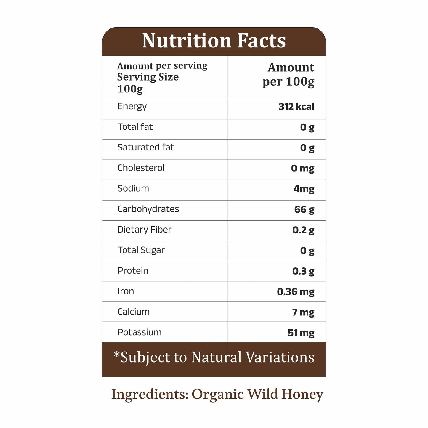 Organic Wild Honey