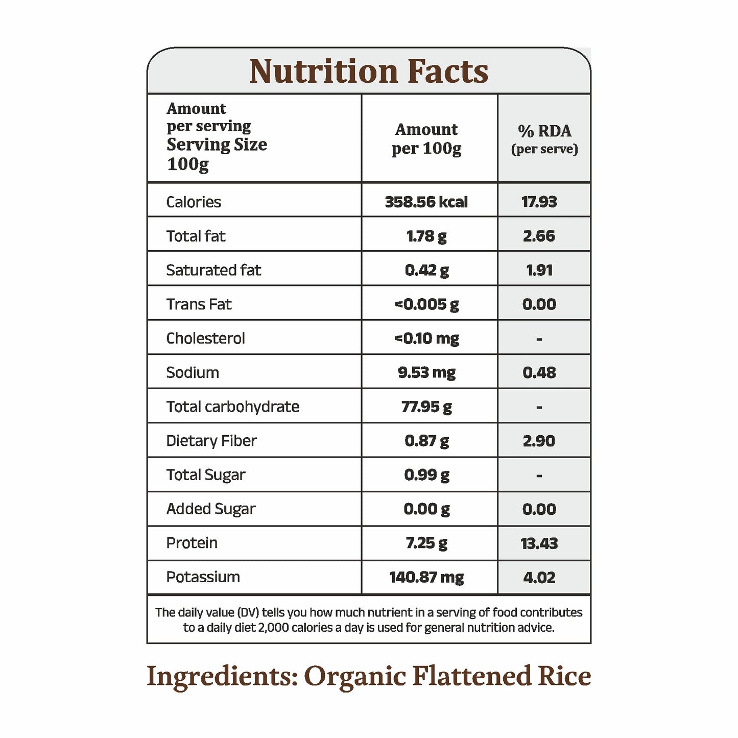 Indian Organic Red Flattened Rice