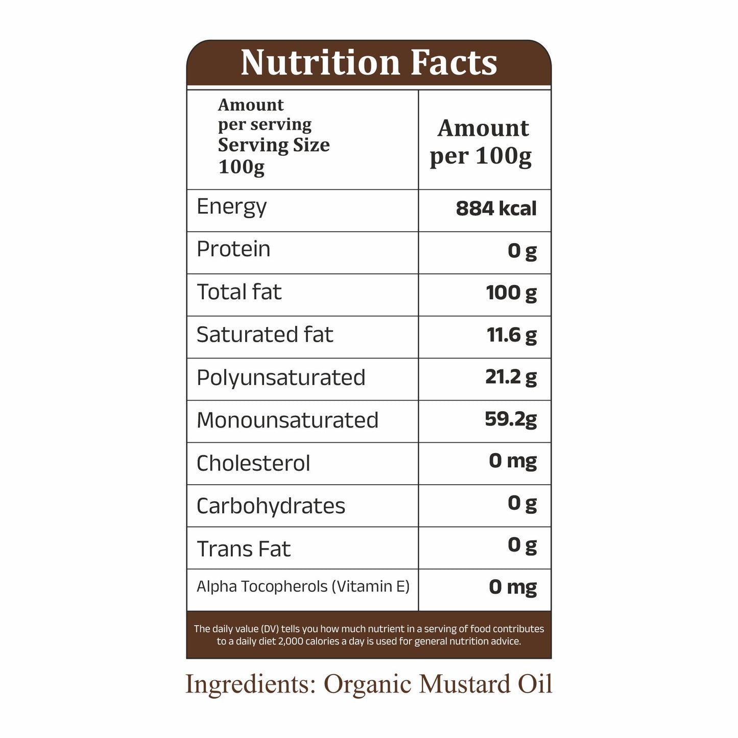 Organic Mustard Oil