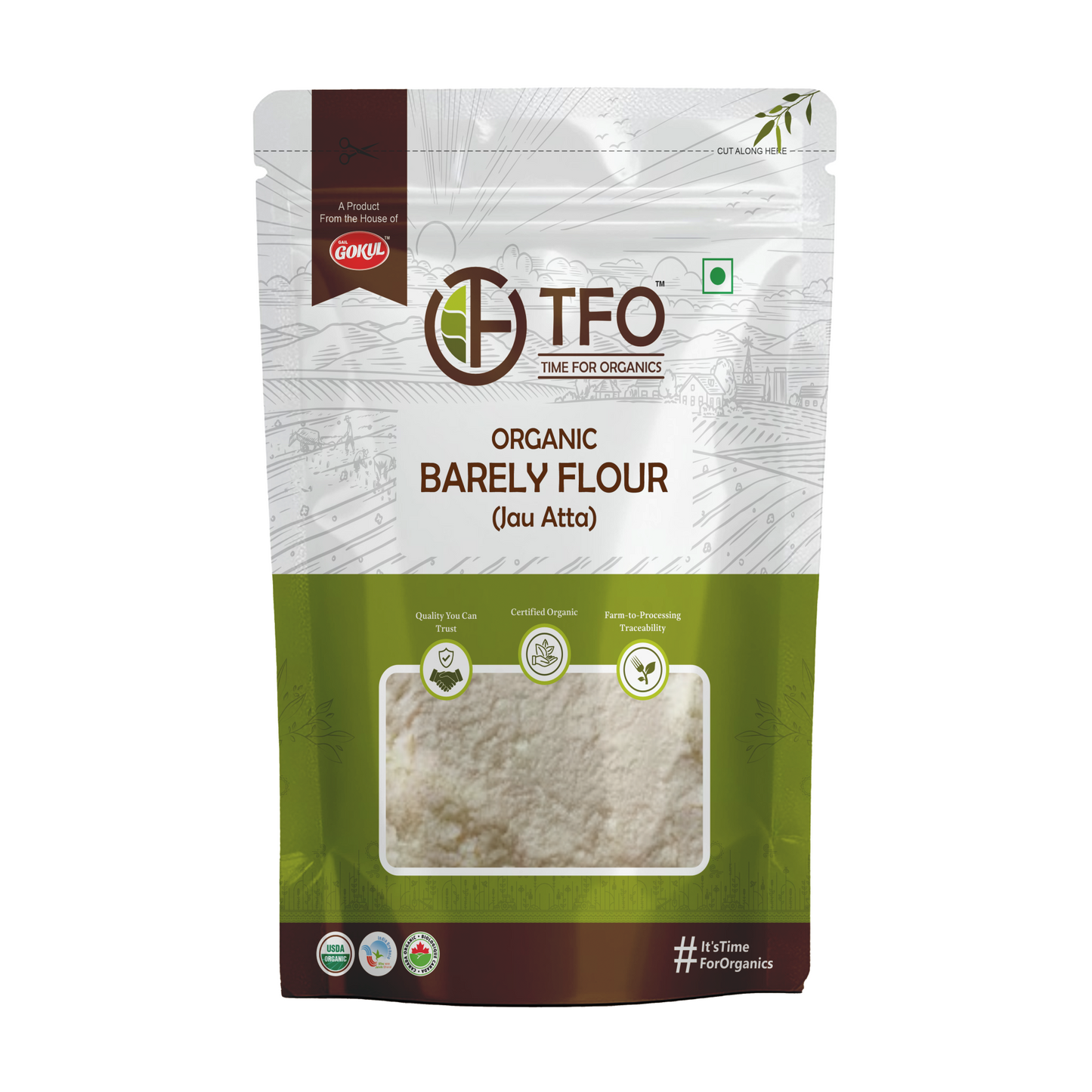 Organic Barely Flour (Jau Atta)