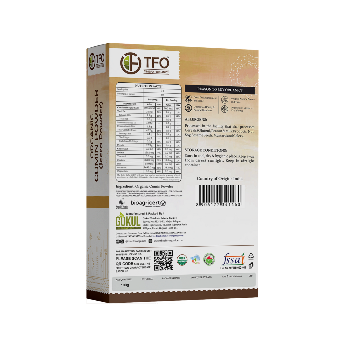Organic Cumin Powder (Jeera Powder)