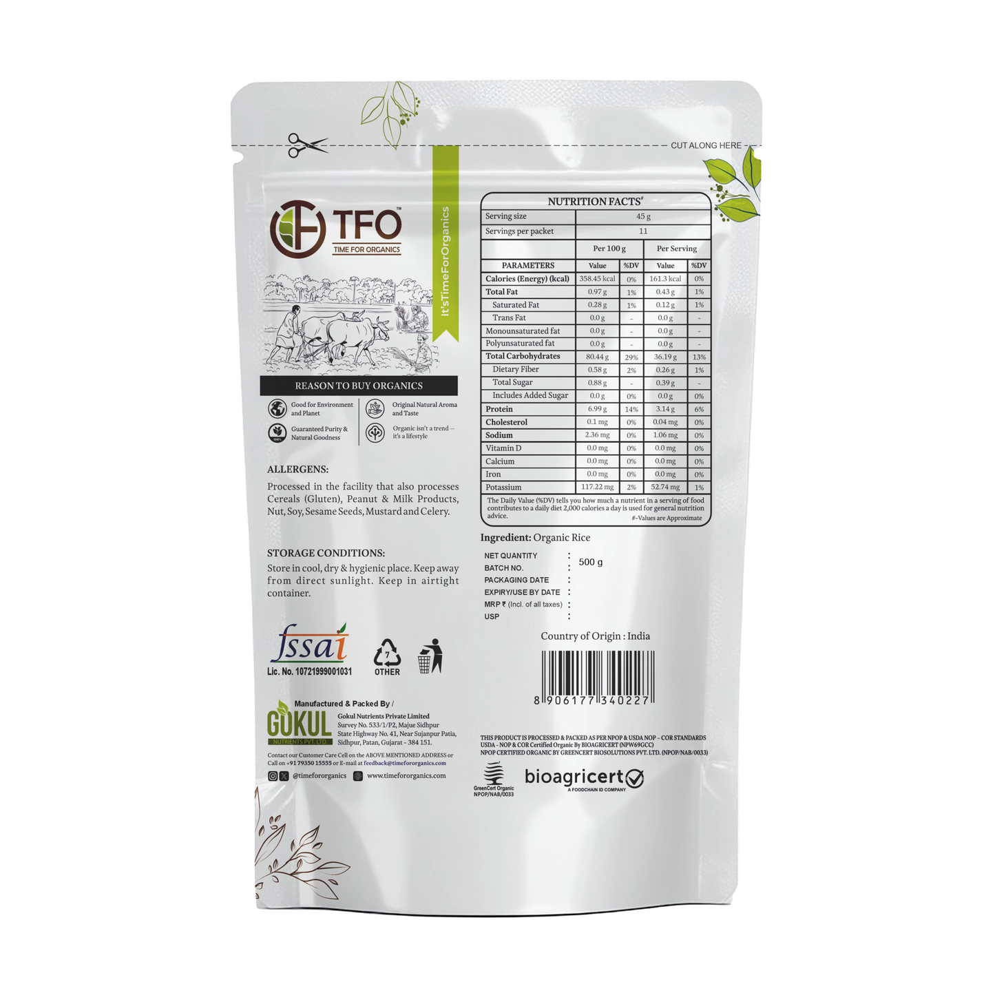 Organic Idli Rice (Idli & Dosa Chawal)