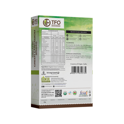 Organic Green Cardamom (Elaichi)