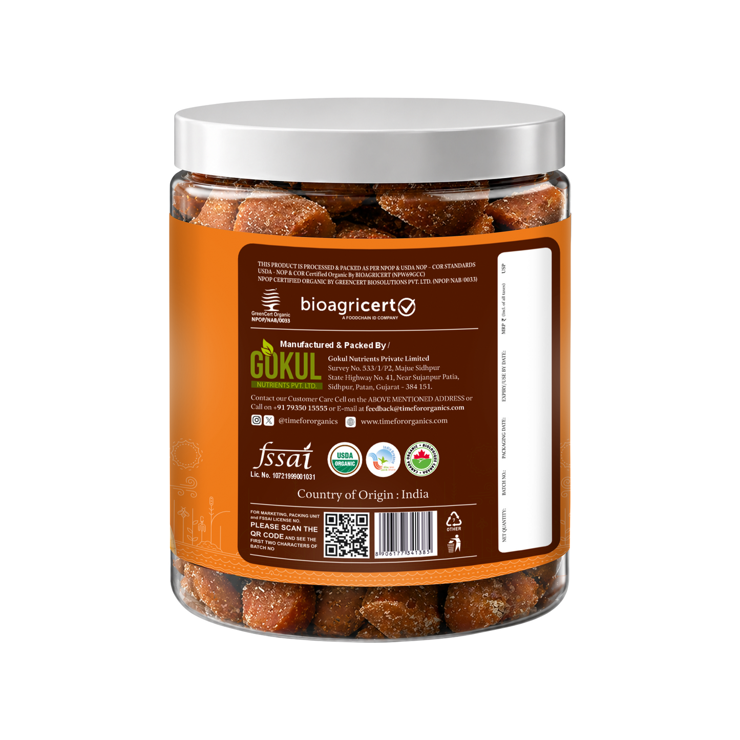 Organic Jaggery Whole (Gud)