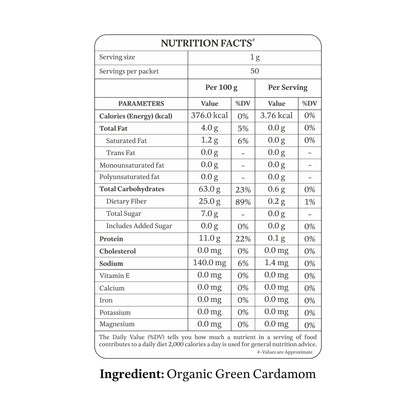 Organic Green Cardamom (Elaichi)