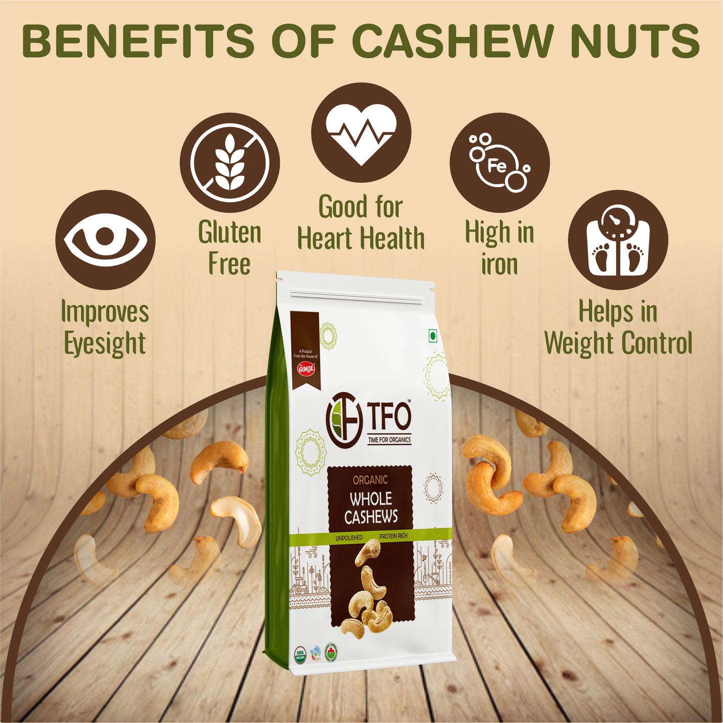 Organic Whole Cashews