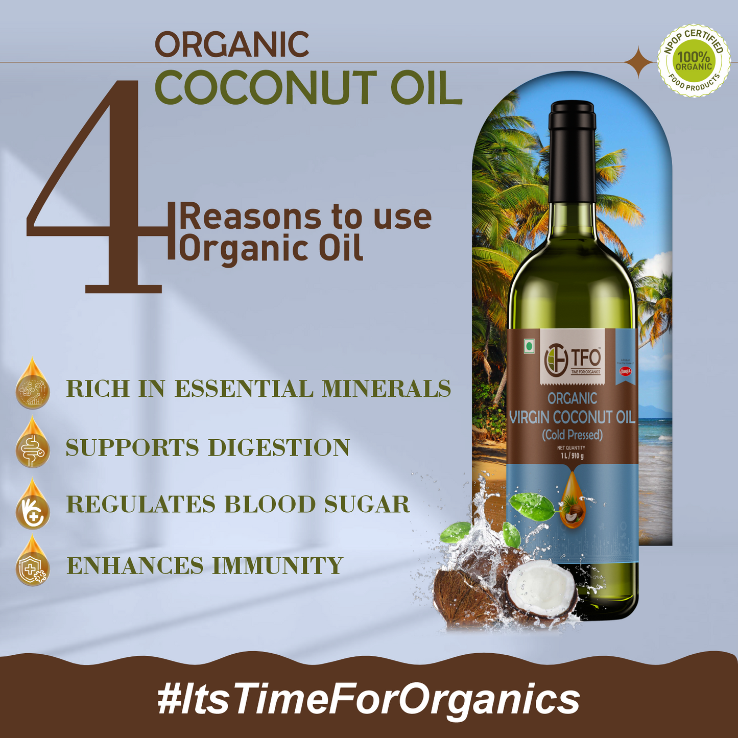 Organic Virgin Coconut Oil (Cold Pressed)