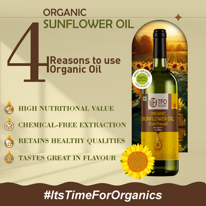 Organic Sunflower Oil (Cold Pressed)