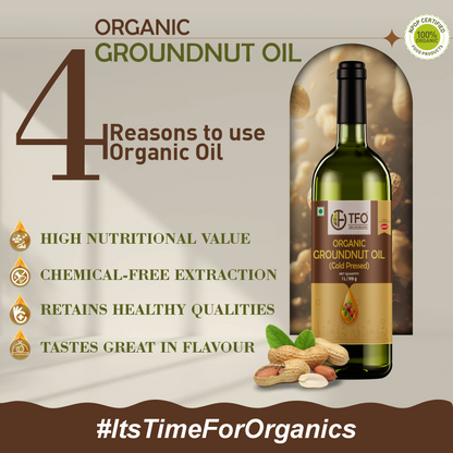 Organic Groundnut Oil (Cold Pressed)