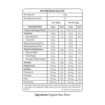 Organic Rice Flour (Chawal Atta)