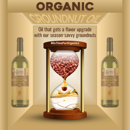 Organic Groundnut Oil (Cold Pressed)