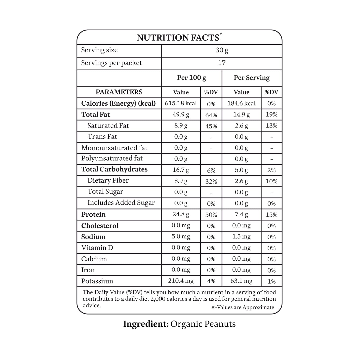 Organic Peanut (Moongfali Dana)