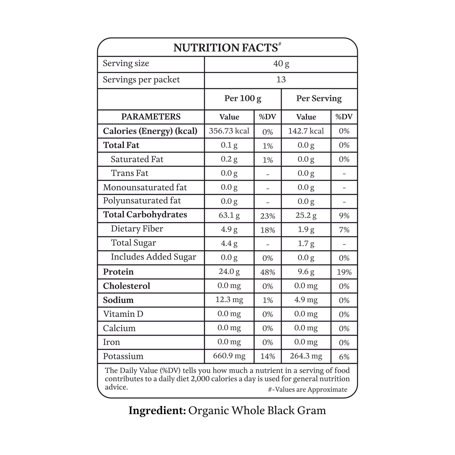 Organic Black Gram (Urad whole)
