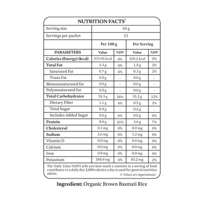 Organic Brown Basmati Rice