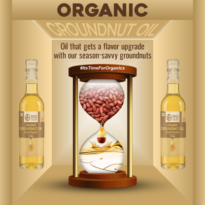 Organic Groundnut Oil (Cold Pressed)