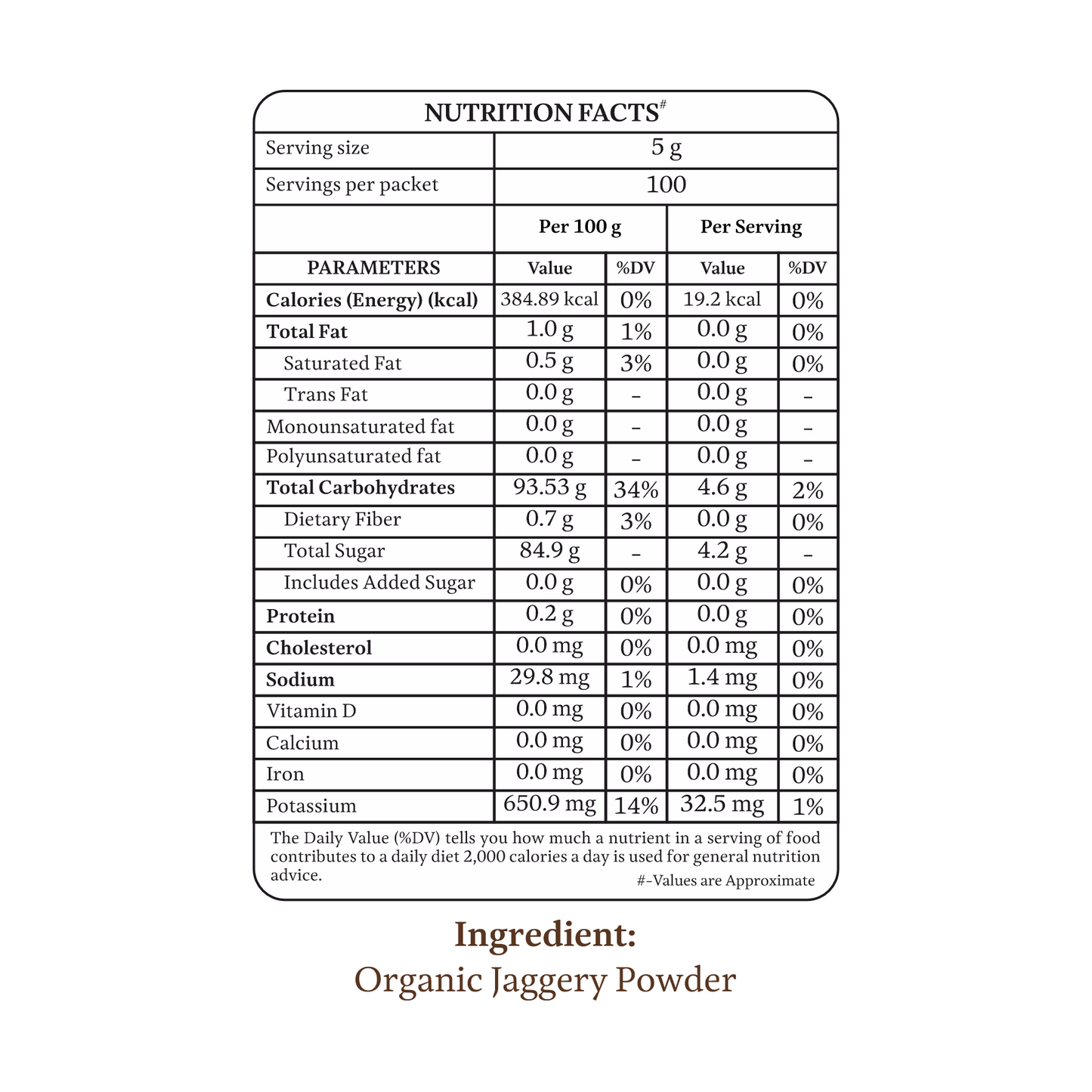 Organic Jaggery Powder (Gud Powder)