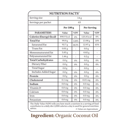 Organic Virgin Coconut Oil (Cold Pressed)