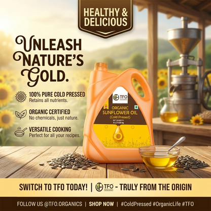 Organic Sunflower Oil (Cold Pressed)