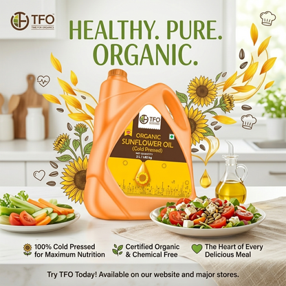 Organic Sunflower Oil (Cold Pressed)