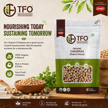 Organic Chickpeas (Kabuli Chana)
