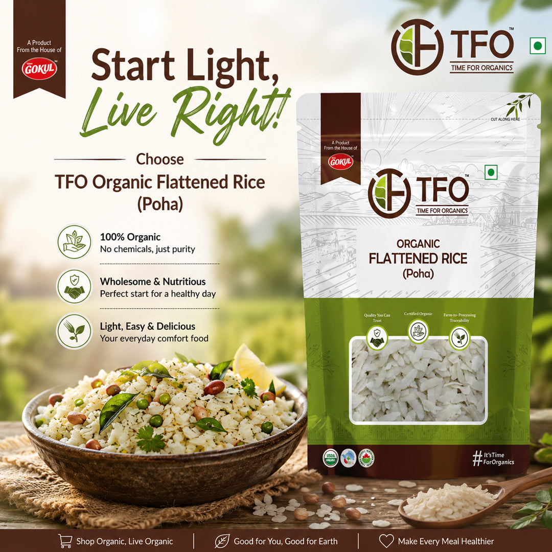 Organic Flattened Rice (Poha)