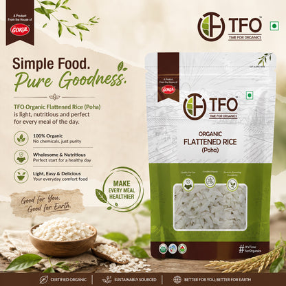 Organic Flattened Rice (Poha)