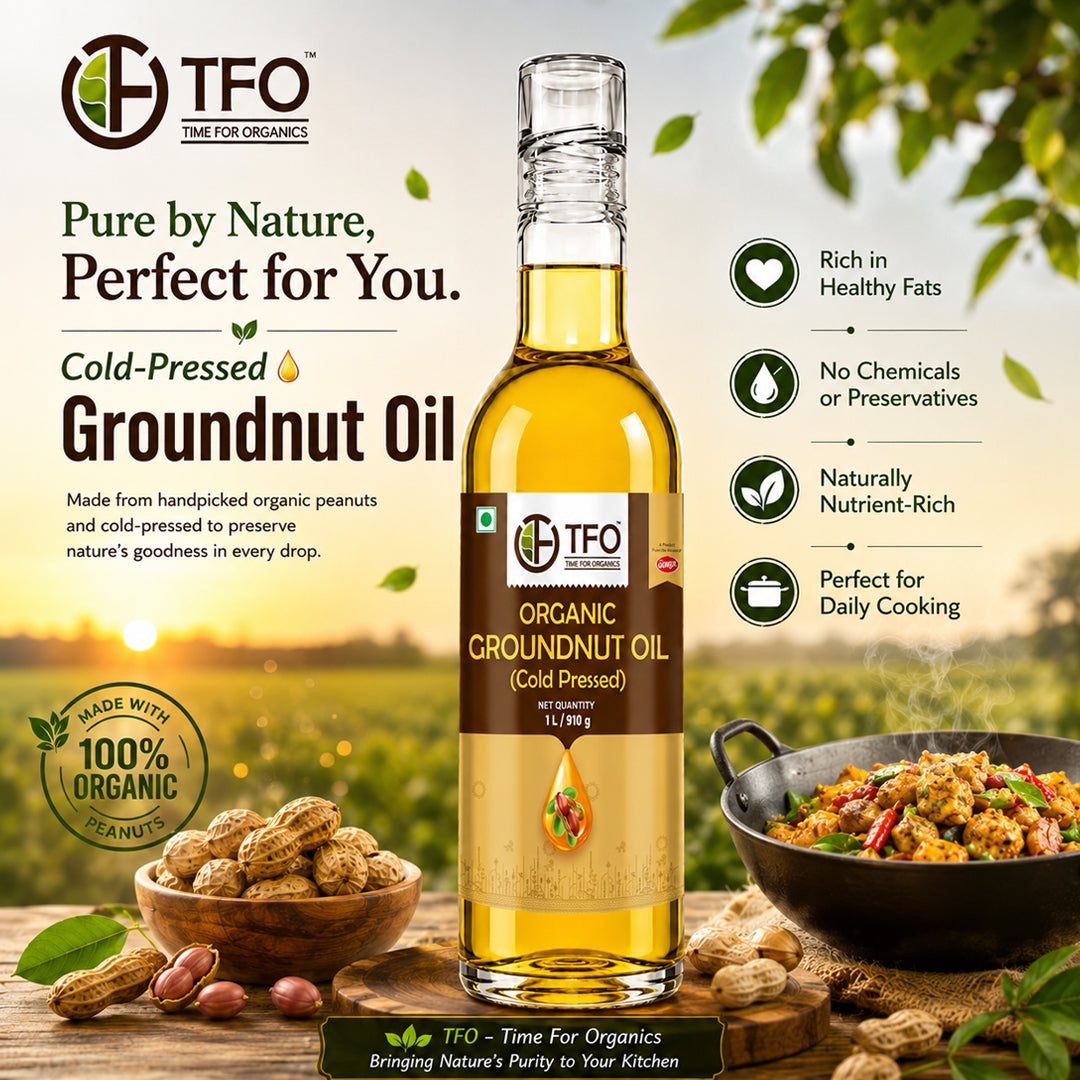 Organic Groundnut Oil (Cold Pressed)