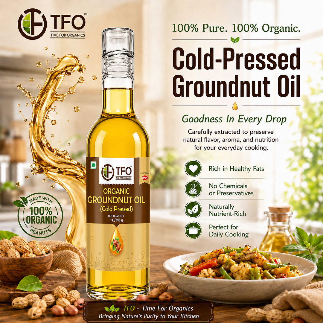 Organic Groundnut Oil (Cold Pressed)
