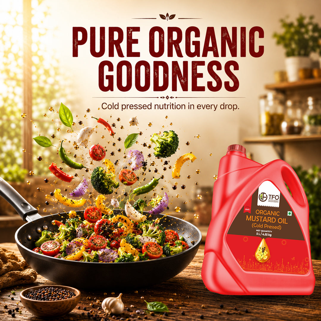 Organic Mustard Oil (Cold Pressed)