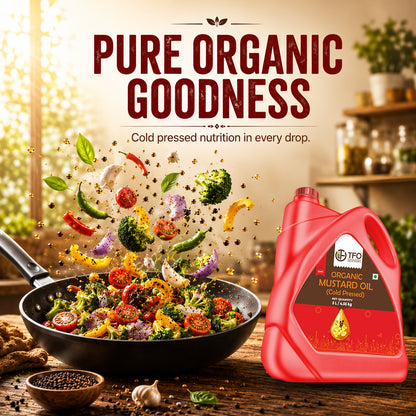 Organic Mustard Oil (Cold Pressed)
