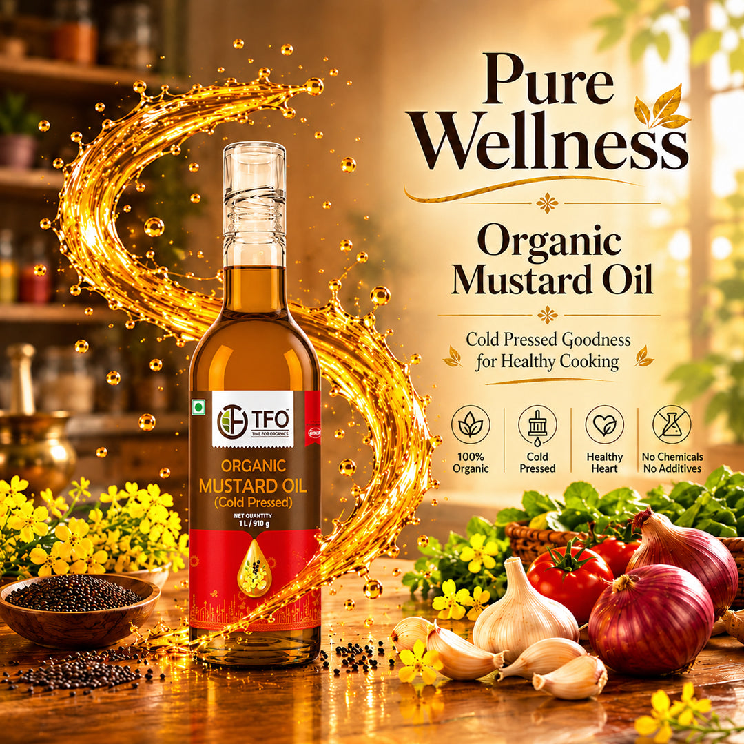 Organic Mustard Oil (Cold Pressed)