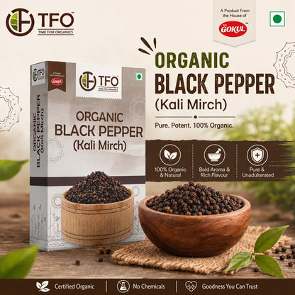 Organic Black Pepper (Kali Mirch)