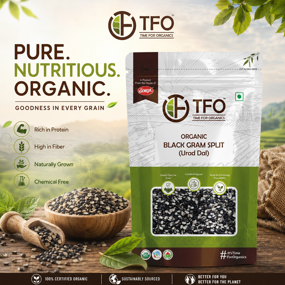 Organic Black Gram Split (Urad Dal)