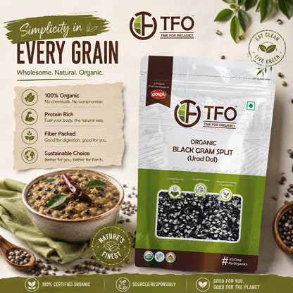 Organic Black Gram Split (Urad Dal)
