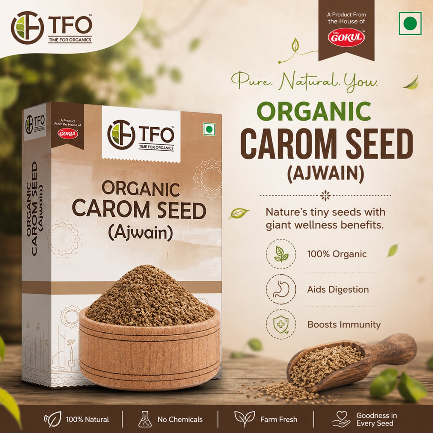 Organic Carom Seed (Ajwain)