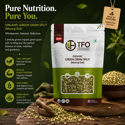 Organic Green Gram Split (Moong Dal)