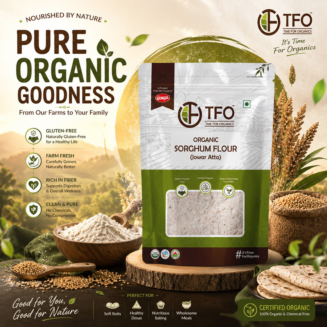 Organic Sorghum Flour (Jowar Atta)