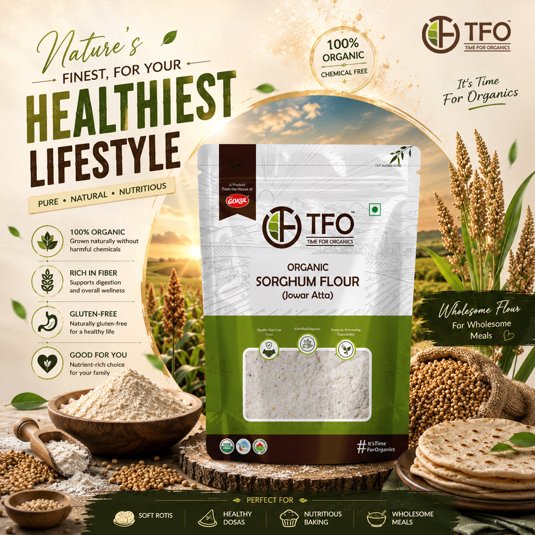 Organic Sorghum Flour (Jowar Atta)
