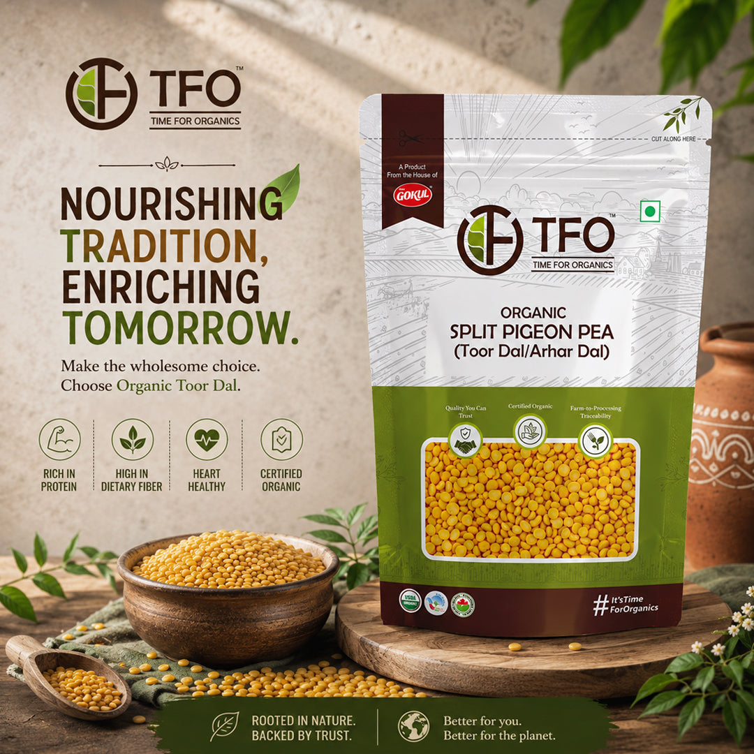 Organic Split Pigeon Pea (Toor Dal / Arhar Dal)
