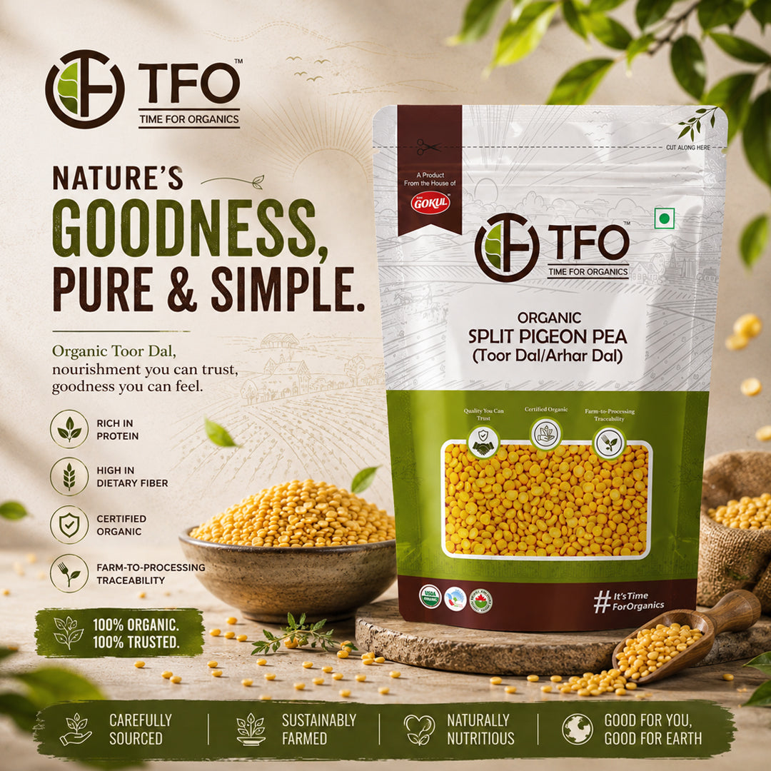 Organic Split Pigeon Pea (Toor Dal / Arhar Dal)