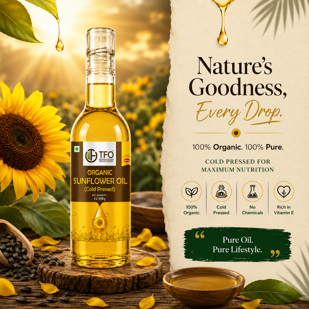 Organic Sunflower Oil (Cold Pressed)