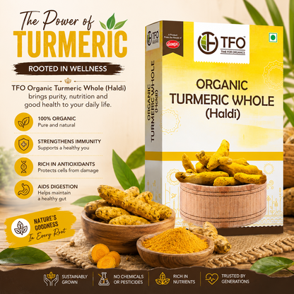 Organic Turmeric Whole (Haldi)