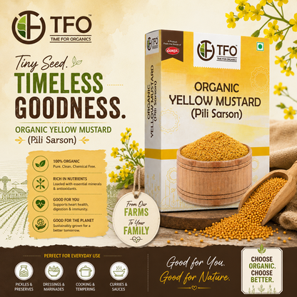 Organic Yellow Mustard (pili Sarson)
