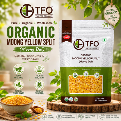 Organic Moong Yellow Split (Moong Dal)