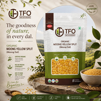 Organic Moong Yellow Split (Moong Dal)