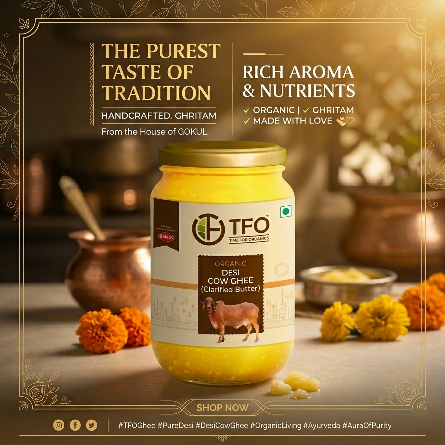 Organic A2 Desi Cow Ghee