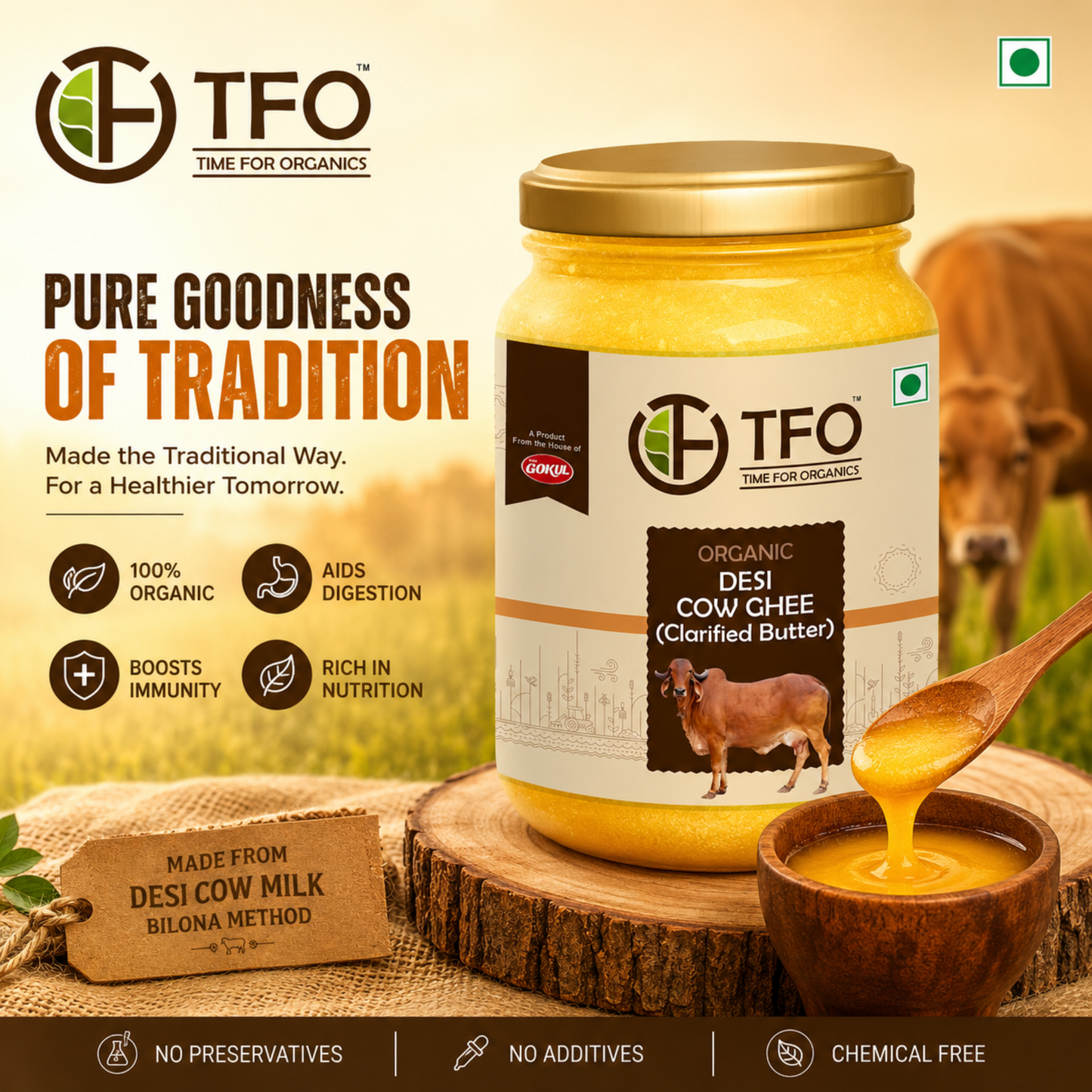 Organic A2 Desi Cow Ghee